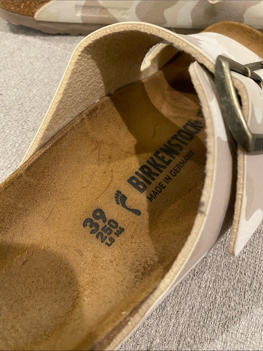 Birkenstock Two-strap Sandals in Beige Camo - Picture 3 of 5